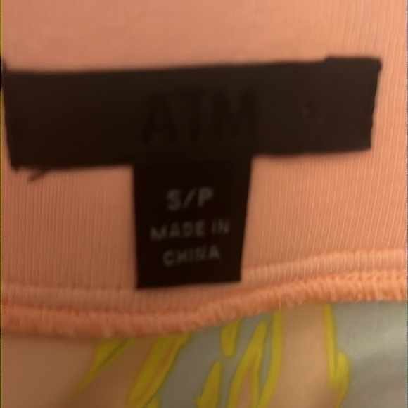 ATM Palm Print Silk Charmense Midi Skirt - Picture 10 of 13